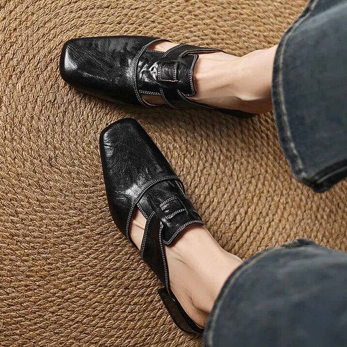 Amara Genuine Leather Mules