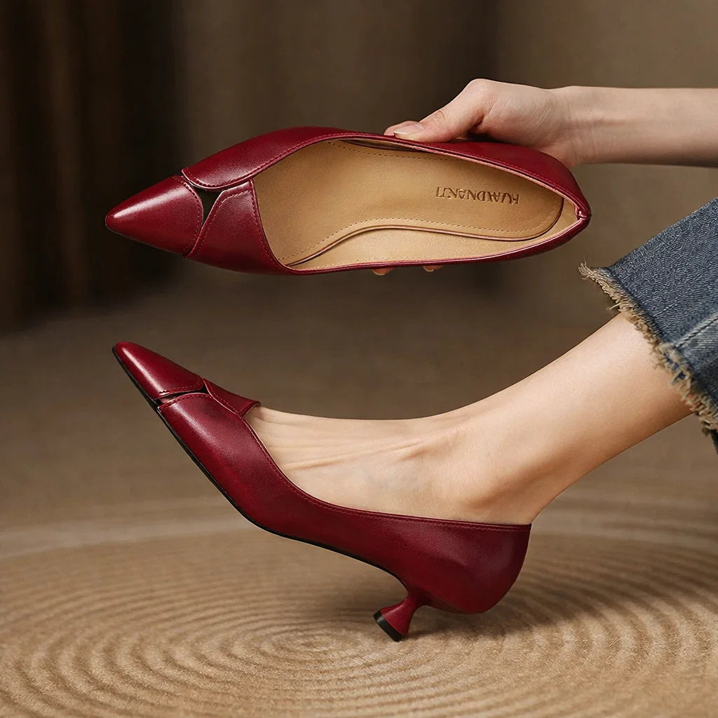 Maya Genuine Leather Heels