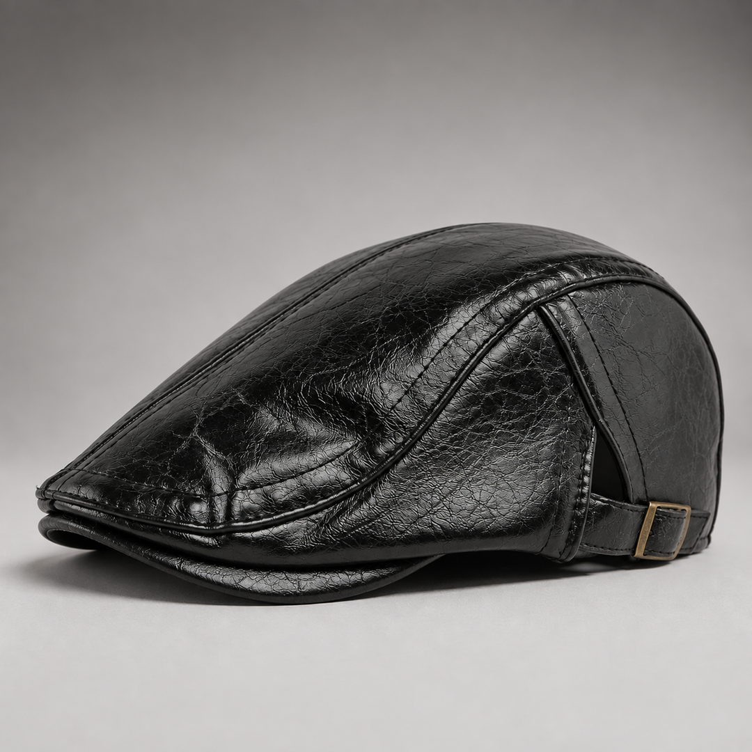 Raybourne Leather Driving Cap