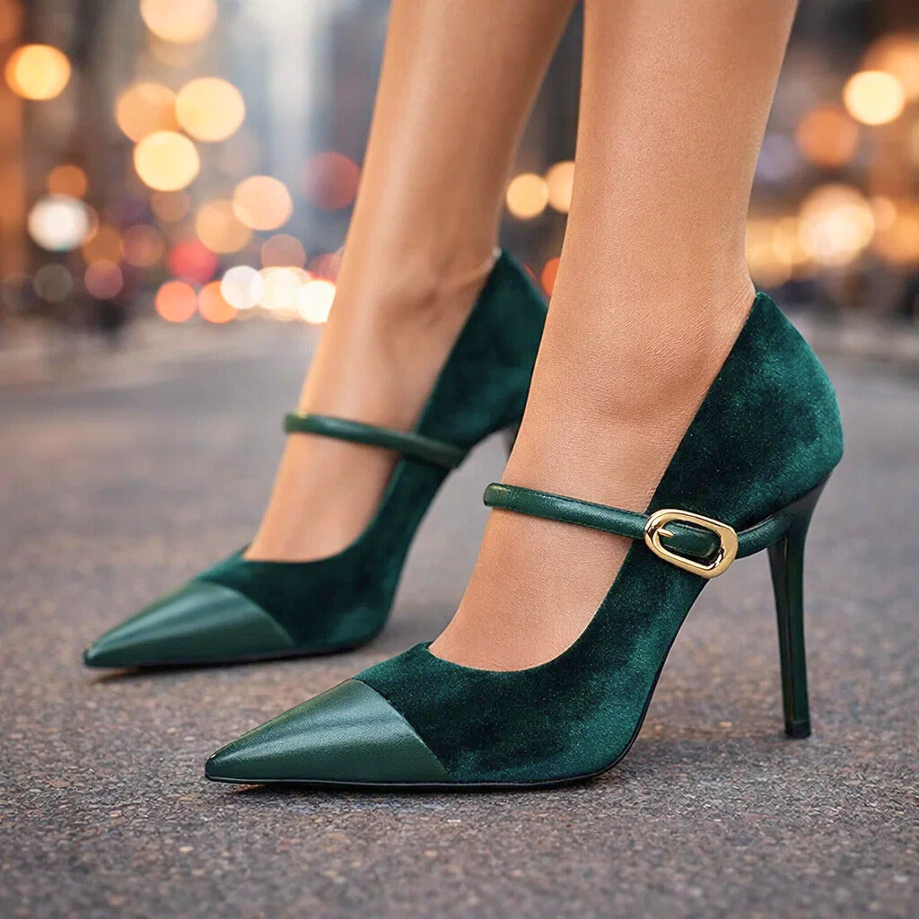 Ariella Velvet Heels