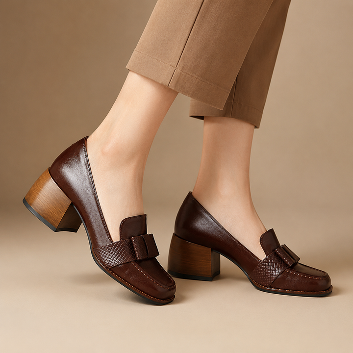 Maribel Genuine Leather Heels