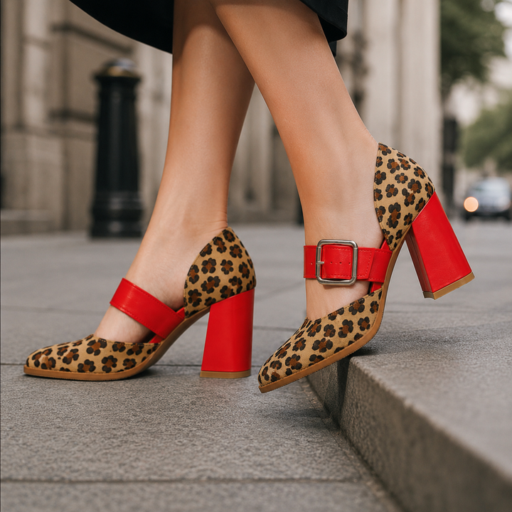 Leona Leopard Heels