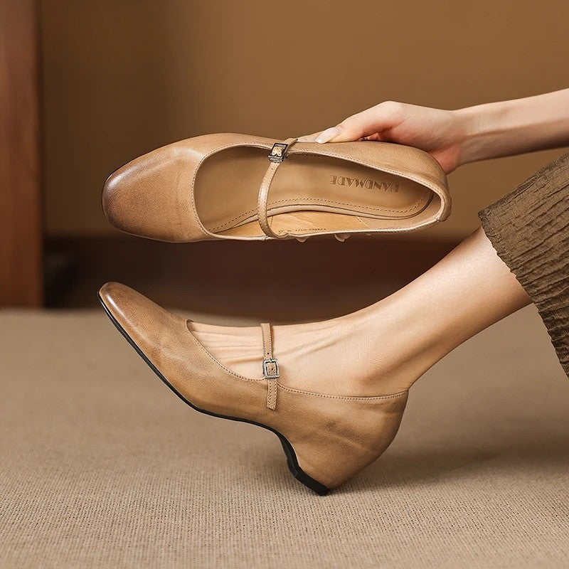 Maria Genuine Leather Heels