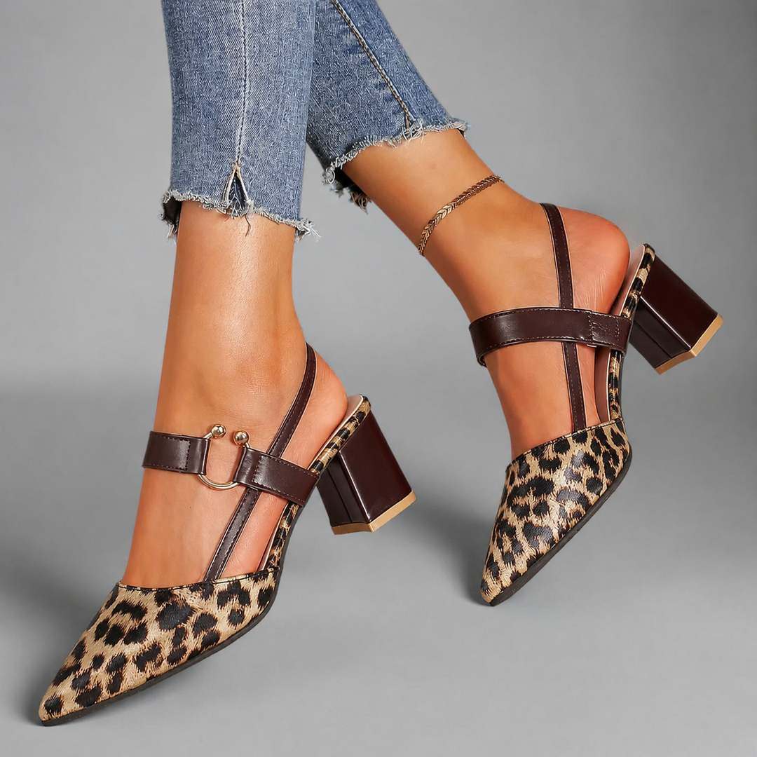 Adelina Mae Leopard Heels