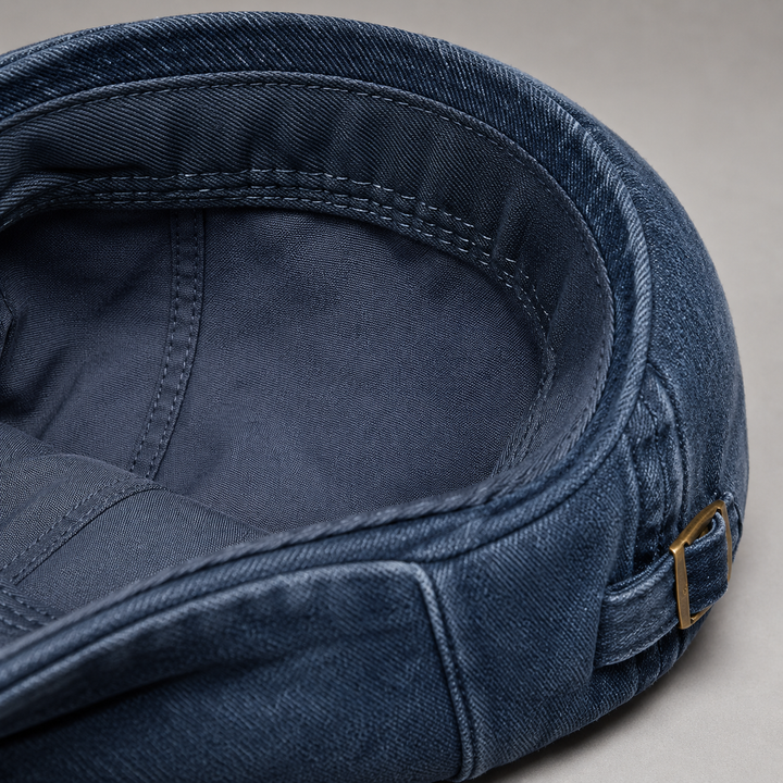 Briar Denim Driving Cap