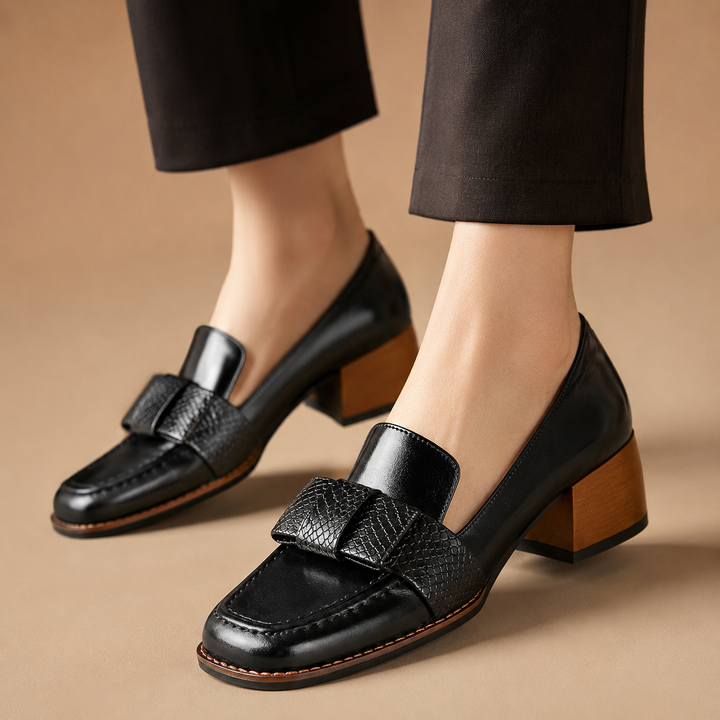 Maribel Genuine Leather Heels
