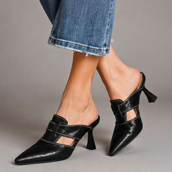 Avelyn Genuine Leather Heels