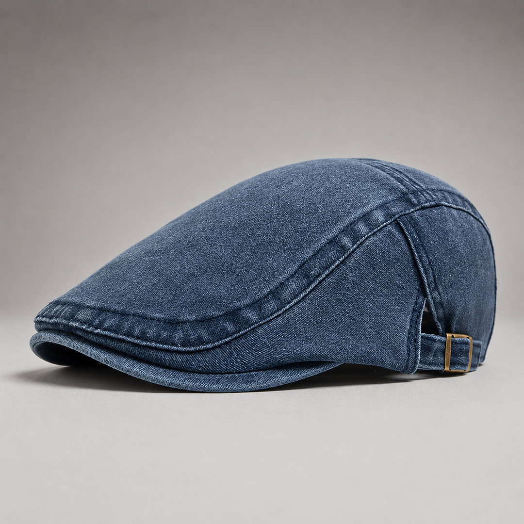 Briar Denim Driving Cap
