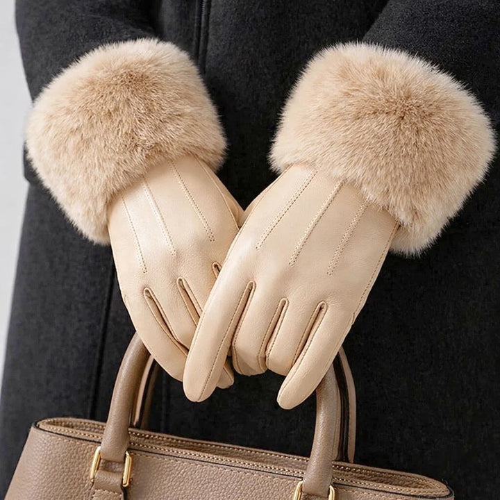 Celeste Fur Gloves