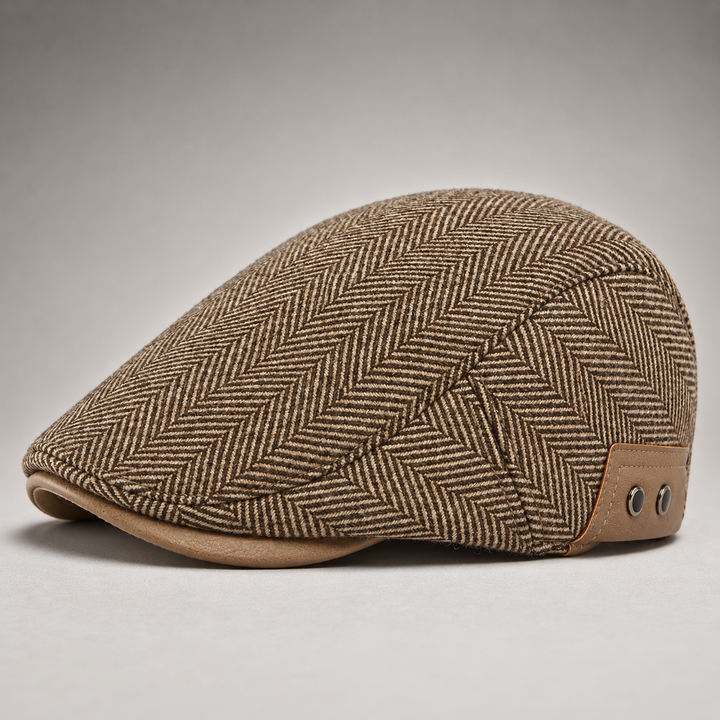 Thornton Herringbone Driving Cap