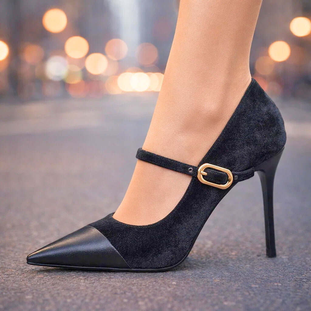Ariella Velvet Heels