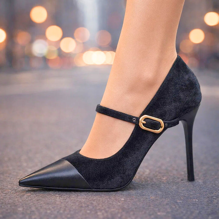 Ariella Velvet Heels