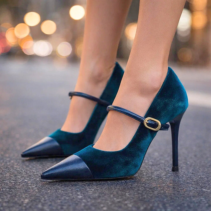 Ariella Velvet Heels