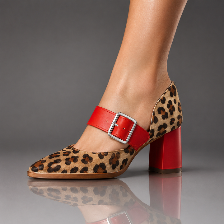 Leona Leopard Heels