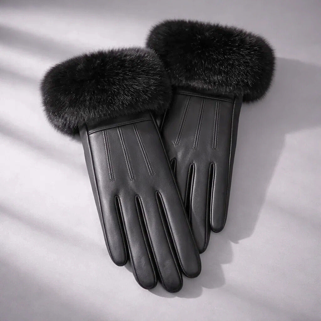 Celeste Fur Gloves
