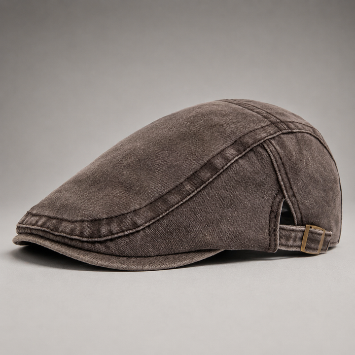 Briar Denim Driving Cap