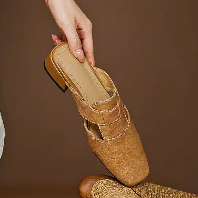 Amara Genuine Leather Mules