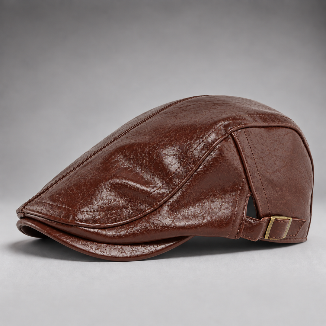 Raybourne Leather Driving Cap