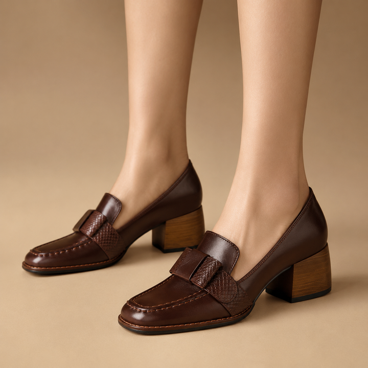 Maribel Genuine Leather Heels