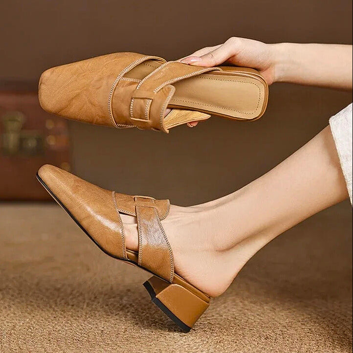 Amara Genuine Leather Mules