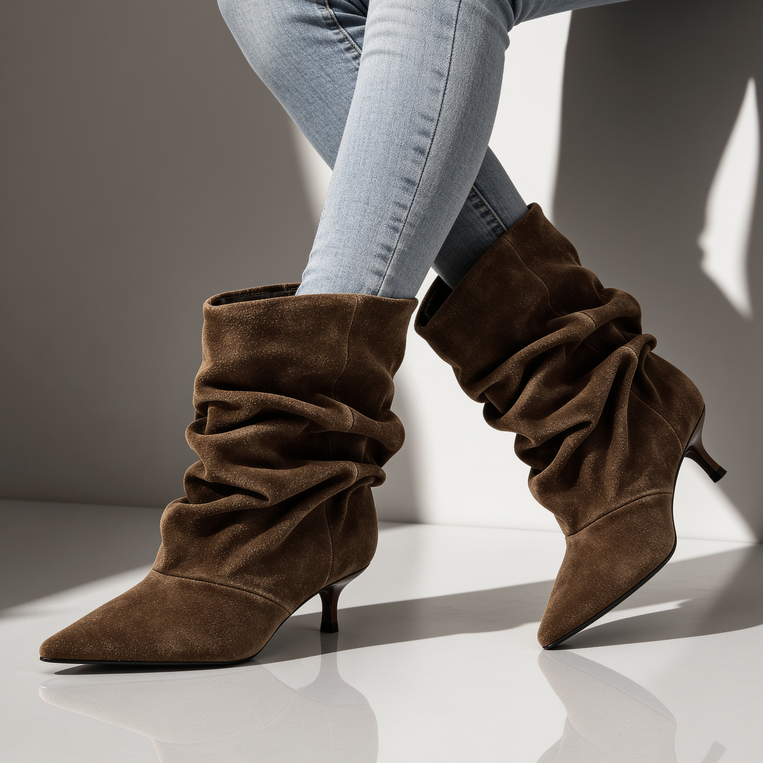 Marlowe Suede Slouch Boots