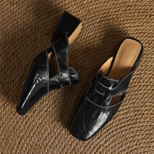 Amara Genuine Leather Mules