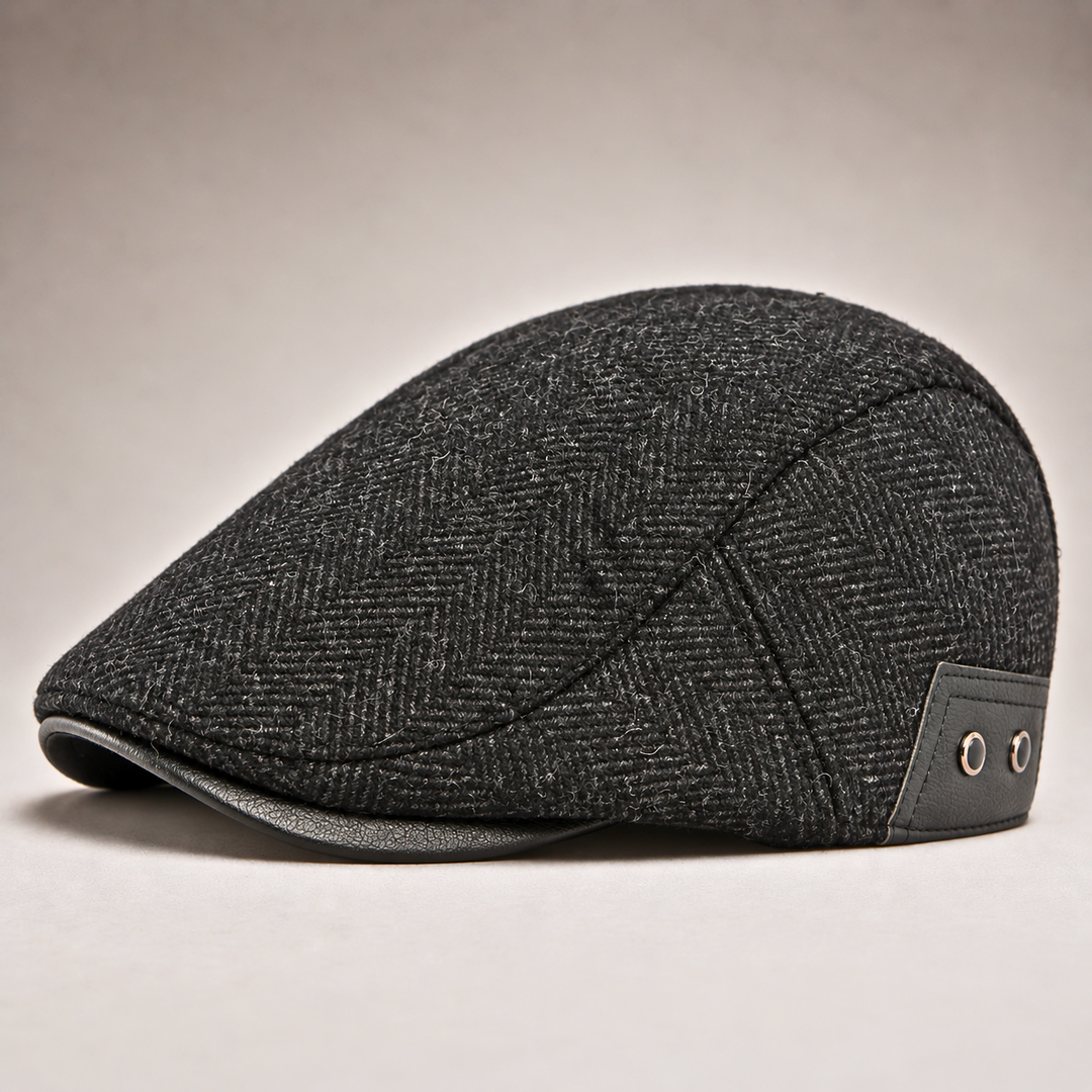 Thornton Herringbone Driving Cap