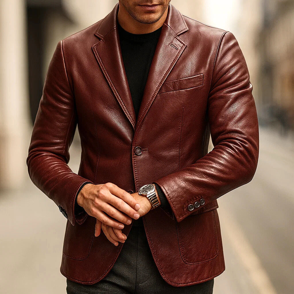 Hayes Signature Leather Blazer