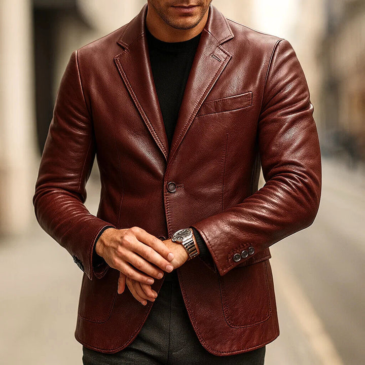 Hayes Signature Leather Blazer