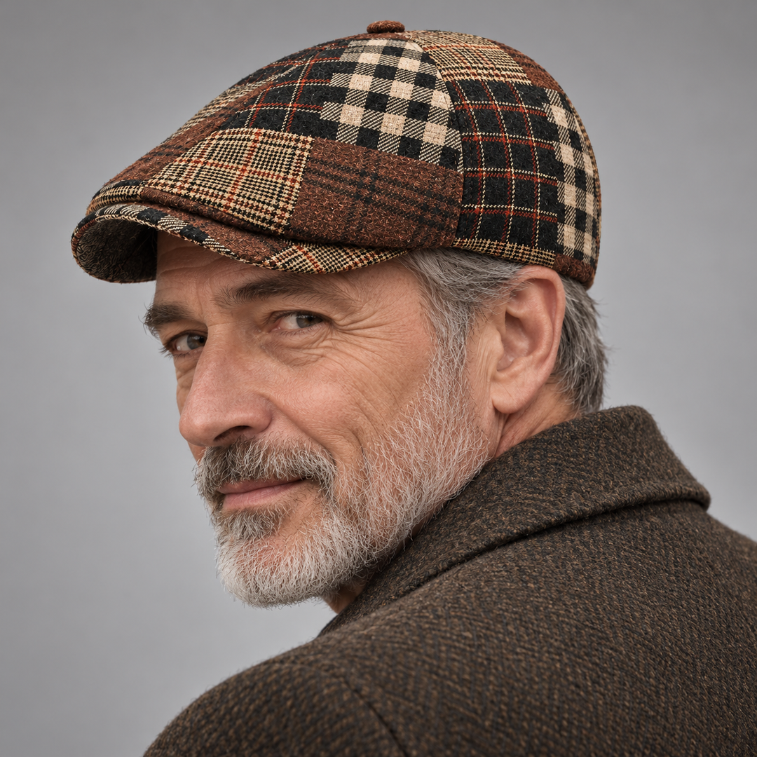 Thatcher Plaid Driving Cap