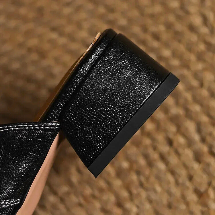Amara Genuine Leather Mules