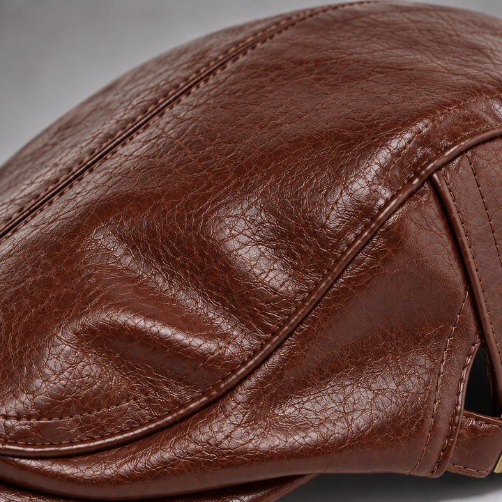 Raybourne Leather Driving Cap