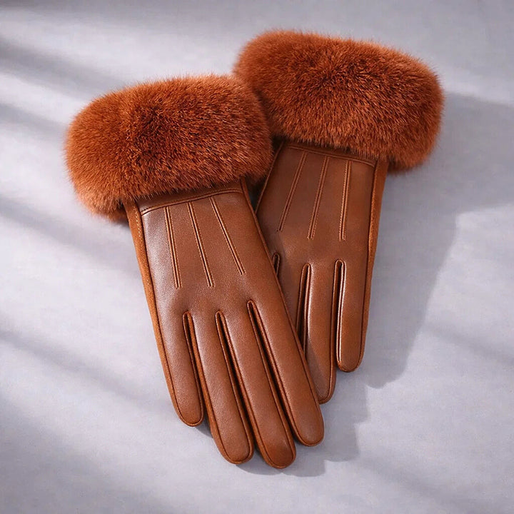 Celeste Fur Gloves