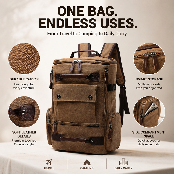 Carter Canvas Backpack