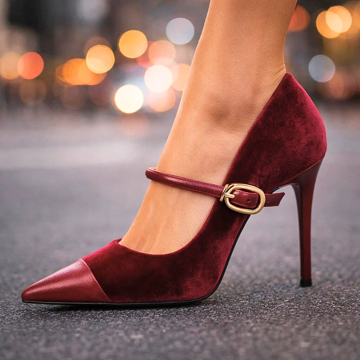 Ariella Velvet Heels
