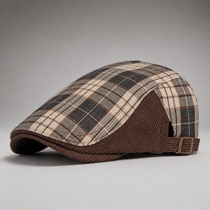 Crawford Plaid Driving Cap