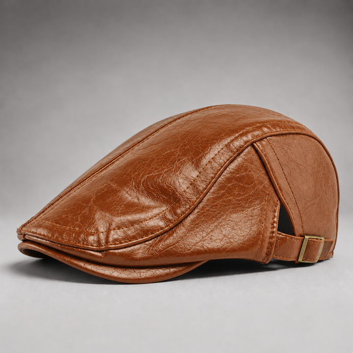 Raybourne Leather Driving Cap