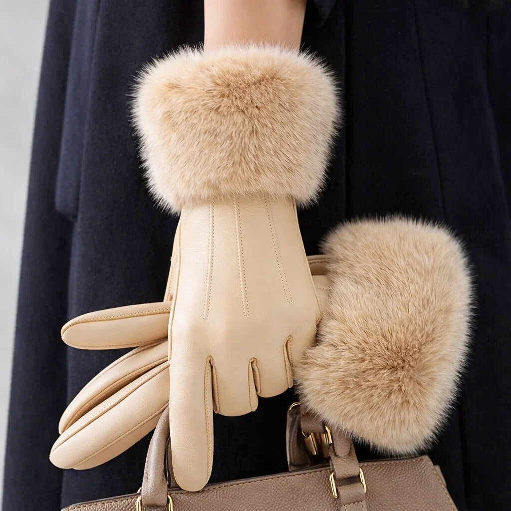 Celeste Fur Gloves