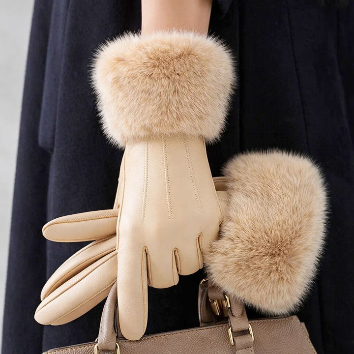 Celeste Fur Gloves