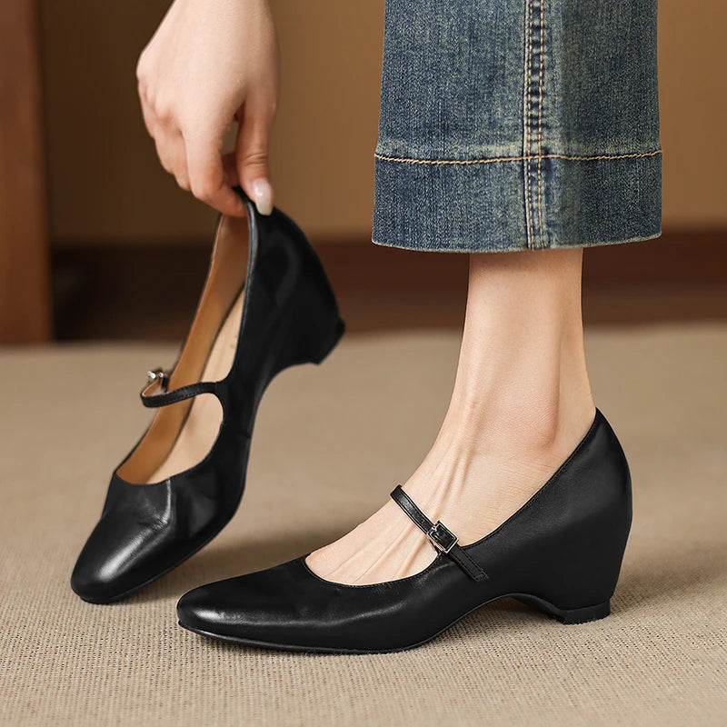 Maria Genuine Leather Heels