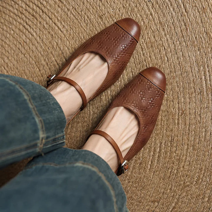 Mareya Genuine Leather Mules