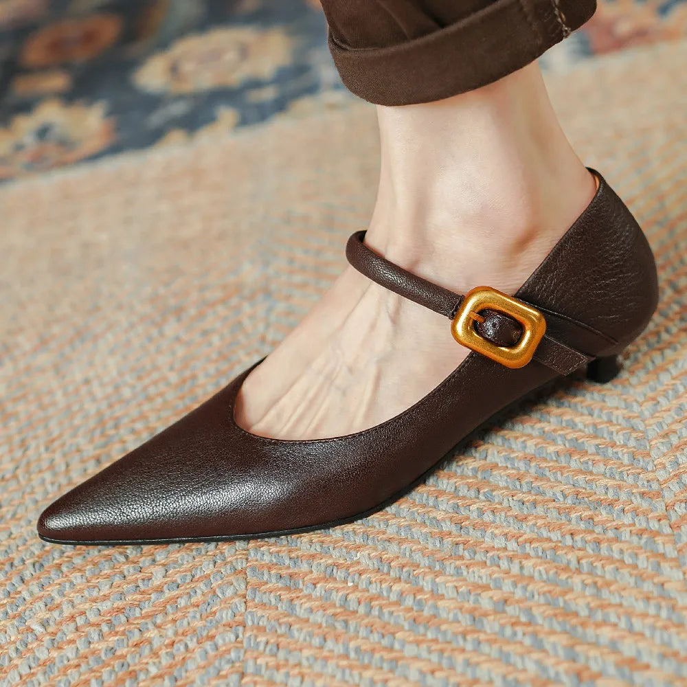 Juliette Genuine Leather Heels