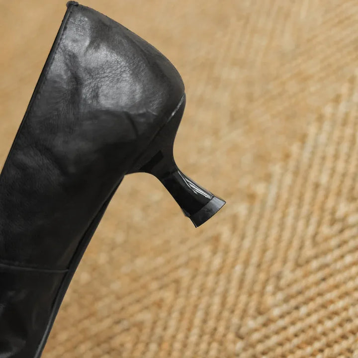 Talia Genuine Leather Heels
