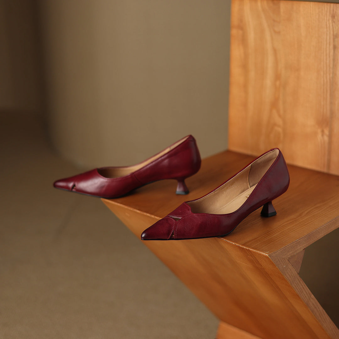 Maya Genuine Leather Heels
