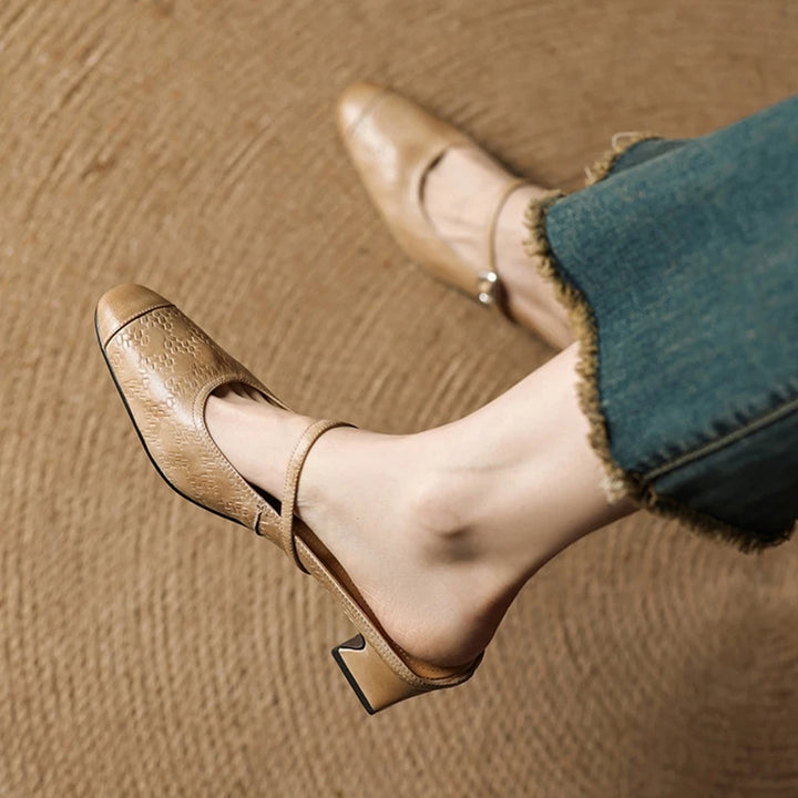 Mareya Genuine Leather Mules