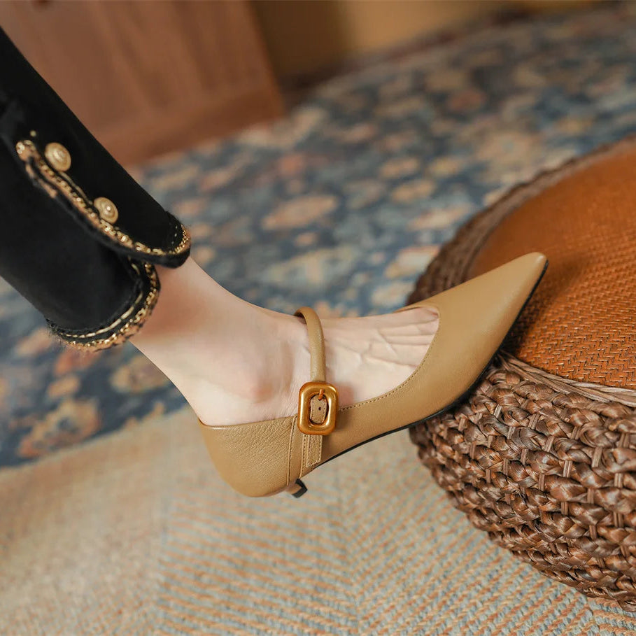 Juliette Genuine Leather Heels