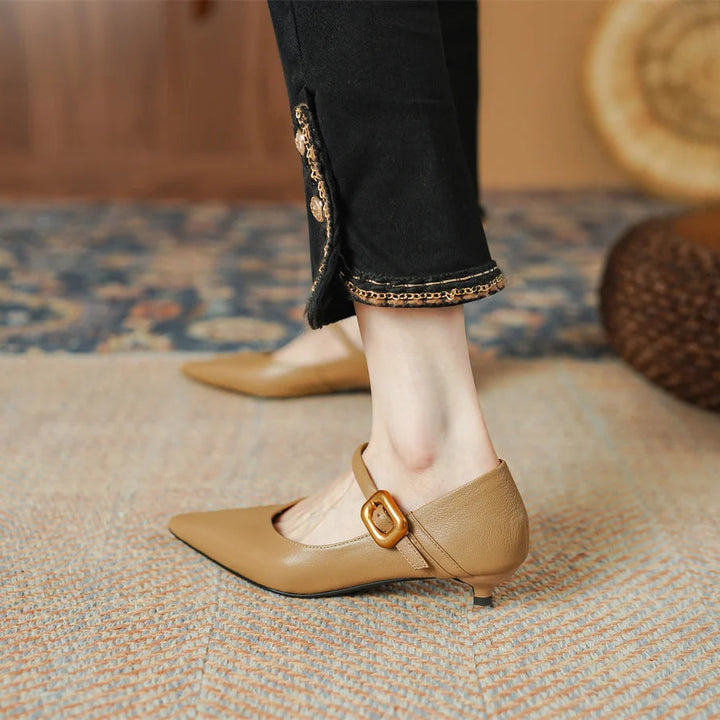 Juliette Genuine Leather Heels