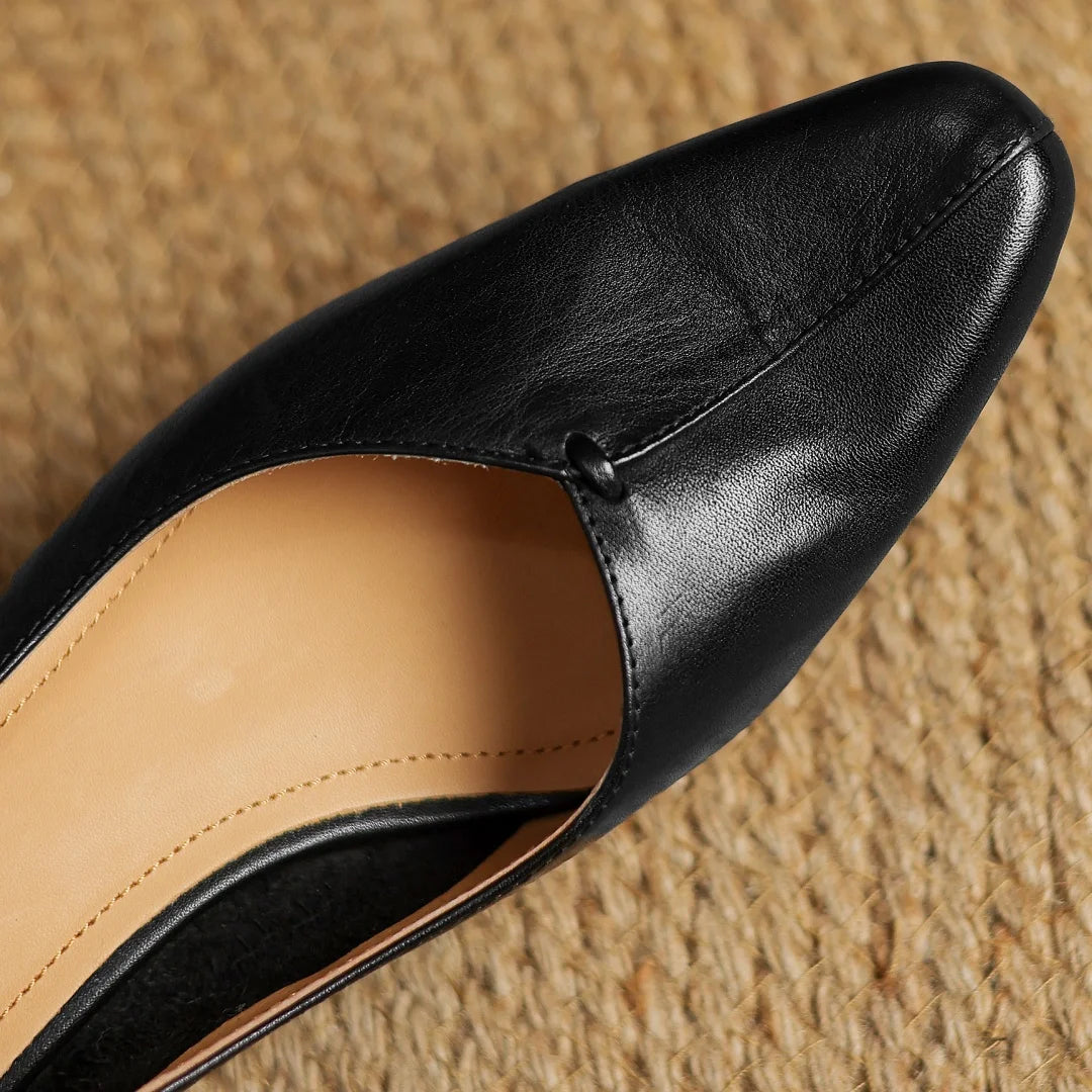Evelyn Genuine Leather Heels