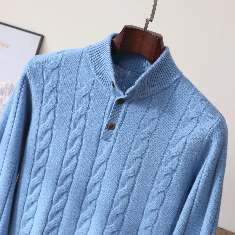Alden Merino Button Sweater