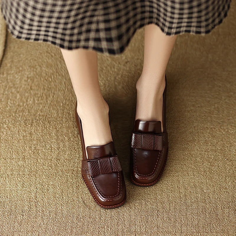 Maribel Genuine Leather Heels